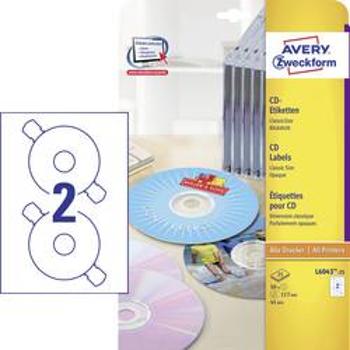 ŠTÍTKY NA CD AVERY L6043-25 Papier 1298