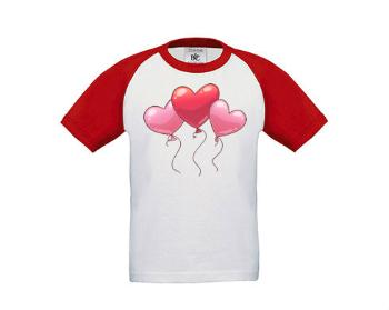 Dětské tričko baseball heart balloon