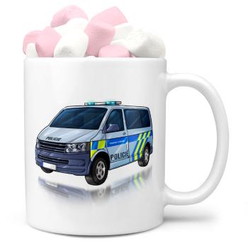 Hrnek Policejní dodávka (Náplň hrníčku: Marshmallow)