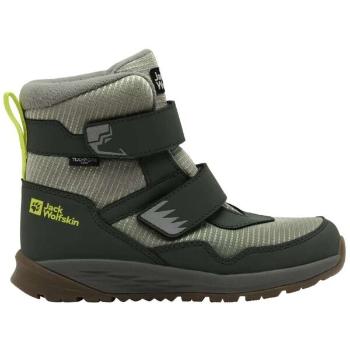 Jack Wolfskin POLAR BEAR-B TEXAPORE MID VC K Dětská zimní obuv, zelená, velikost