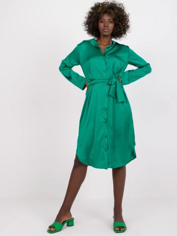 Zelené košilové šaty s páskem WN-SK-2202.86P-green Velikost: L