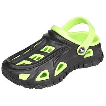 Miami dětské pantofle černá-zelená Velikost (obuv): 25