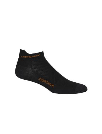 pánské merino ponožky ICEBREAKER Mens Run+ Ultralight Micro, Black/Spice velikost: XL