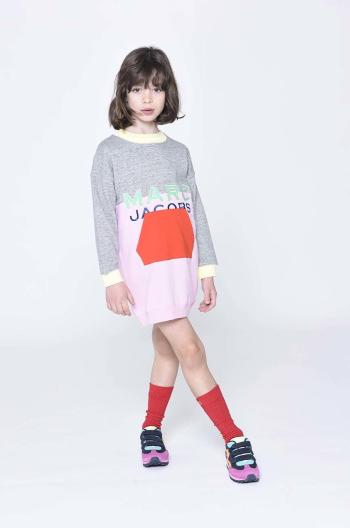 Dětské bavlněné šaty Marc Jacobs mini