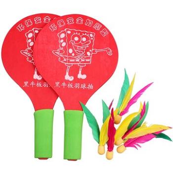 Merco Battledore dřevěné pálky na badminton červená (32368)