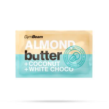 Vzorek Mandlové máslo s kokosem a bílou čokoládou 30 g - GymBeam