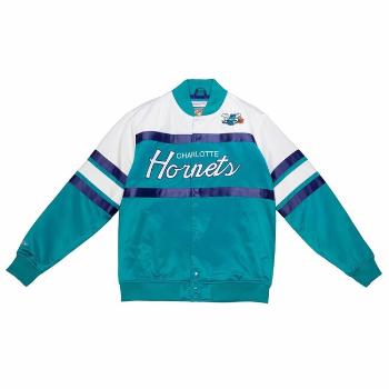 Mitchell & Ness Charlotte Hornets Special Script Heavyweight Satin Jacket teal - L