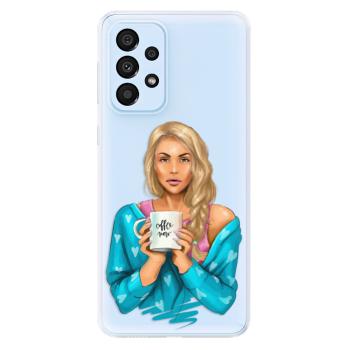 Odolné silikonové pouzdro iSaprio - Coffe Now - Blond - Samsung Galaxy A33 5G