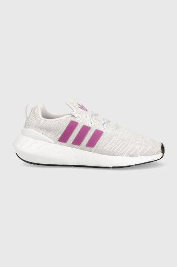 Dětské boty adidas Originals Swift Run šedá barva