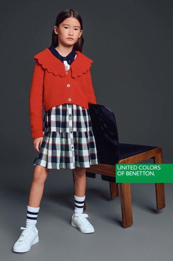 Dívčí šaty United Colors of Benetton černá barva, mini