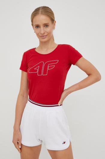 Tričko 4F červená barva