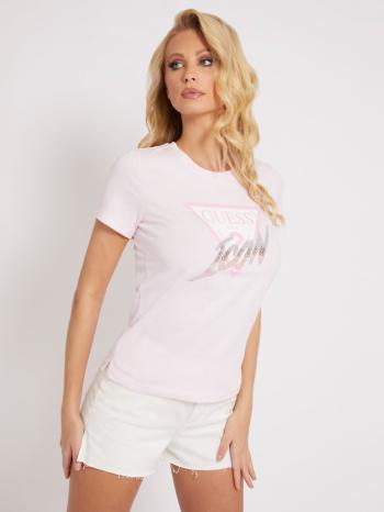 Guess dámské růžové tričko - L (G6K9)