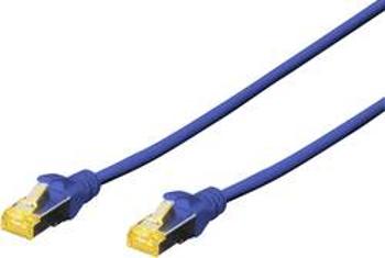 Síťový kabel RJ45 Digitus DK-1644-A-010/B, CAT 6A, S/FTP, 1.00 m, modrá