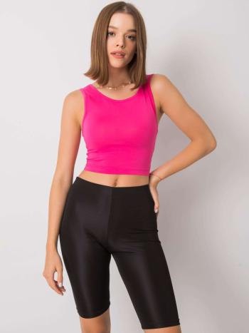 FUCHSIOVÝ DÁMSKÝ CROP TOP -TK-RP-TP-633821.58P-FUCHSIA Velikost: L