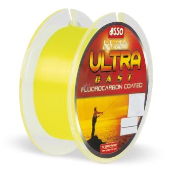 Asso vlasec ultra cast fluo žlutá 300 m - průměr 0,18 mm