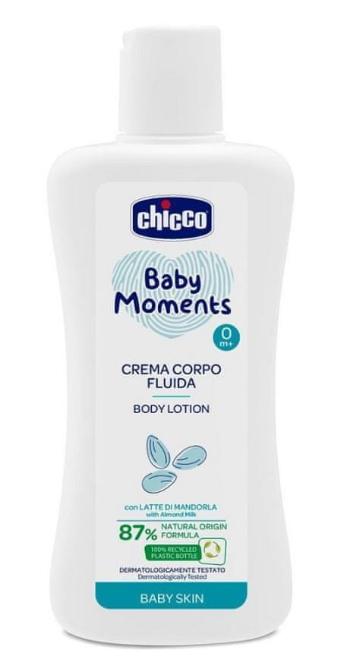 Chicco tělové mléko Baby Moments 87 % přírodních složek 200 ml