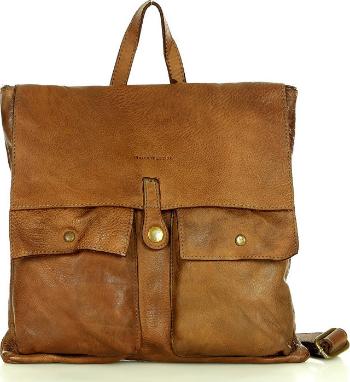 MARCO MAZZINI hnědý kožený batoh / kabelka (v181a) Velikost: ONE SIZE