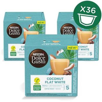 NESCAFÉ® Dolce Gusto® Coconut Flat White – kávové kapsle – karton 3x12 ks (5000243800684)