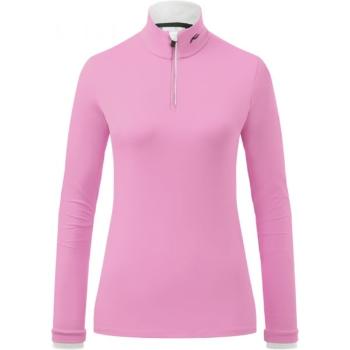 Kjus WOMEN FEEL HALF-ZIP Dámská střední vrstva, růžová, velikost L