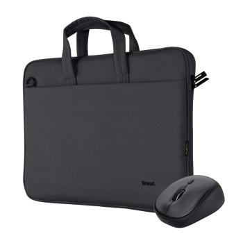 TRUST Sada brašna na notebook 16\" Notebook Bag + Bezdrátová Myš, černá