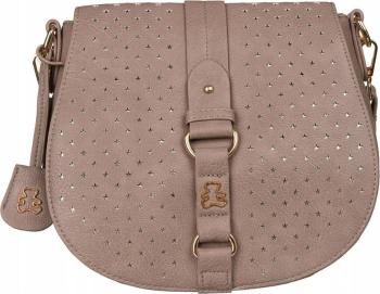 LULUCASTAGNETTE BÉŽOVÁ CROSSBODY KABELKA S KLOPOU [DH] SOLEEN TAUPE Velikost: ONE SIZE