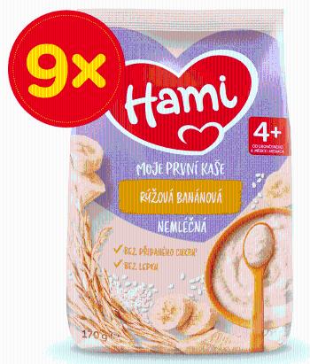 Hami Moje první kaše nemléčná rýžová banánová 4+, 9 x 170 g