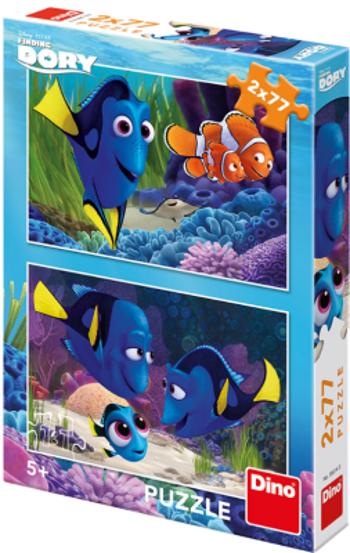 Puzzle Hledá se Dory - 2x77 dílků