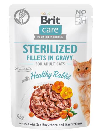 BRIT CARE cat kapsa STERILISED  HEATHY rabbit - 85g