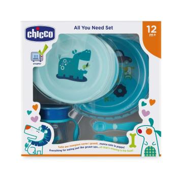 Chicco Jídelní set 12m+ modrý