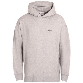 Calvin Klein MODERN COTTON LOUNGE-L/S HOODIE Pánská mikina, šedá, velikost S