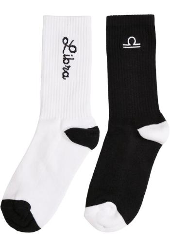 Mr. Tee Zodiac Socks 2-Pack black/white libra - 39–42