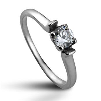 Šperky4U Stříbrný prsten se zirkonem, vel. 51 - velikost 51 - CS2007-51