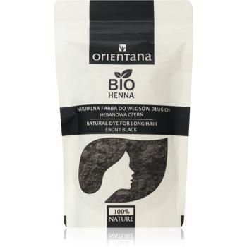 Orientana Bio Henna Natural Dye permanentní barva na vlasy odstín Ebony Black 100 g