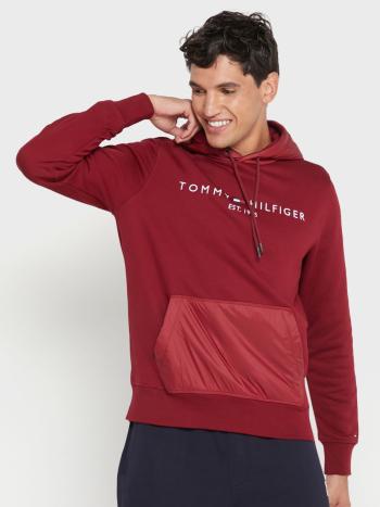 Tommy Hilfiger pánská vínová mikina - L (XJS)