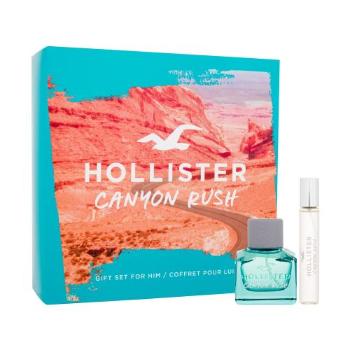 Hollister Canyon Rush dárková kazeta toaletní voda 50 ml + toaletní voda 15 ml pro muže poškozená krabička