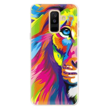 Silikonové pouzdro iSaprio - Rainbow Lion - Samsung Galaxy A6+