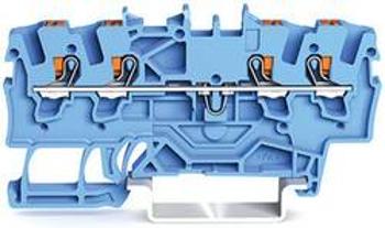 Průchodková svorka WAGO 2201-1404, pružinové připojení , 4.20 mm, modrá, 100 ks