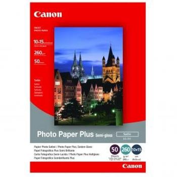 Canon 1686B015 Photo Paper Plus Semi-Glossy, foto papír, pololesklý, saténový, bílý, 10x15cm, 4x6&quot