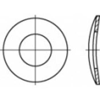 Pružné podložky Toolcraft, DIN 137, vnitřní Ø 7,4 mm, vnější Ø 14 mm, 100 ks