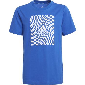 adidas G T1 TEE Chlapecké tričko, modrá, velikost 140