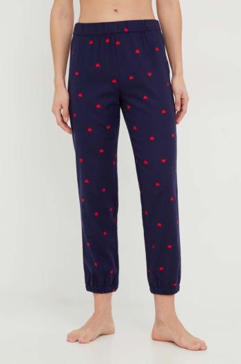 Pyžamové kalhoty GAP Mickey Mouse dámské, tmavomodrá barva
