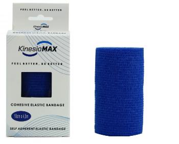 KinesioMAX Cohesive elast.samofix.10 cm x 4.5 m modré