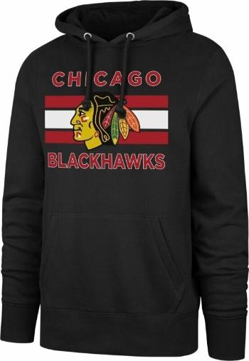 Chicago Blackhawks NHL Burnside Pullover Hoodie Jet Black M Mikina