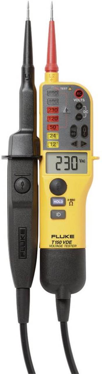 Dvoupólová zkoušečka napětí Fluke T150/VDE CAT III 690 V, CAT IV 600 V Kalibrováno dle (DAkkS)