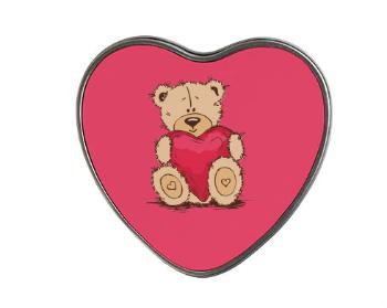 Plechová krabička srdce Medvídek srdce
