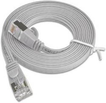 Síťový kabel RJ45 Slim Wirewin PKW-STP-SLIM-KAT6 1.0, CAT 6, U/FTP, 1.00 m, šedá