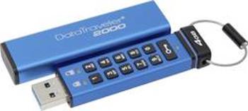 USB flash disk Kingston DataTraveler® 2000 DT2000/4GB, 4 GB, USB 3.2 Gen 2 (USB 3.1), modrá