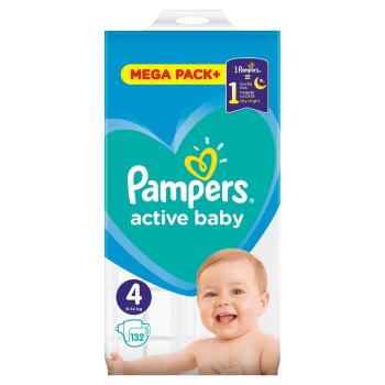 Pampers Active Baby noční Velikost 4 132 ks
