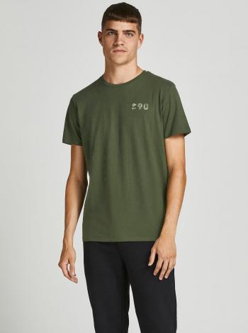 Khaki tričko Jack & Jones Limits