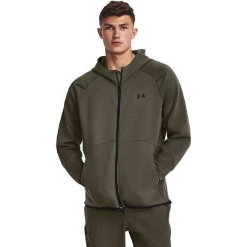 Under Armour UNSTOPPABLE FLC FZ Pánská mikina, khaki, velikost